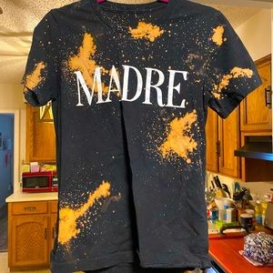 🔥🖤Worn Once Fierce Black Bleached Super Comfortable MADRE tee Size Small🔥🖤
